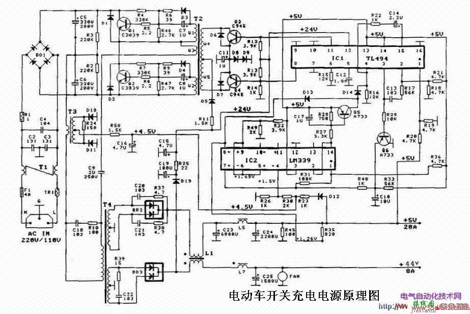 电动自行车电路图和充电器电路图  第2张