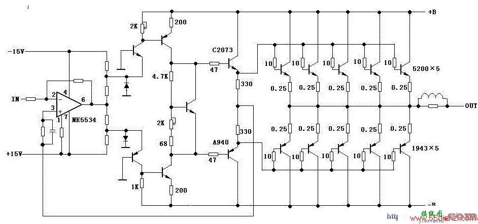 METL MX3202专业功放电路图  第1张