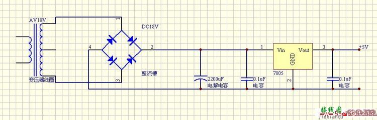 7805稳压电源电路图  第1张