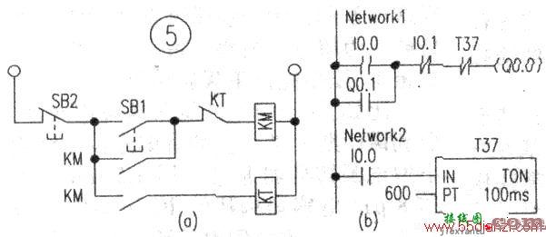 继电器电路图换算为PLC梯形图的技巧  第5张