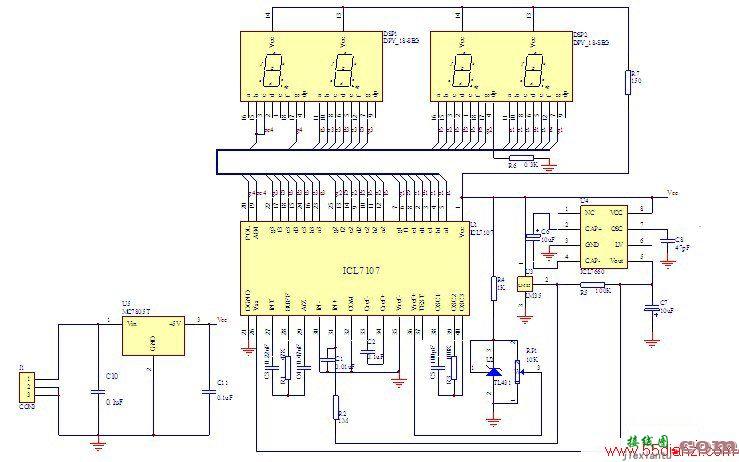 数字显示温度计的电路图及PCB设计制作  第2张