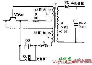 防暴电枪电路图  第1张