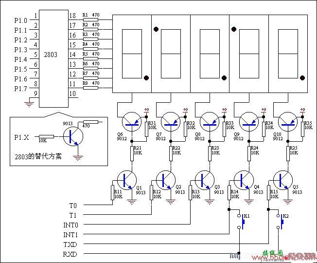 电子钟改进电路图  第1张