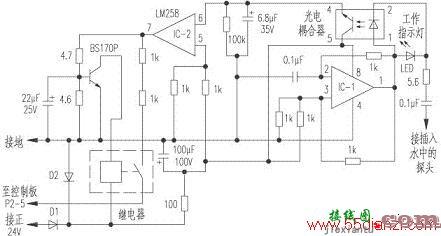 康明斯柴油机水箱水位传感器电路图  第1张