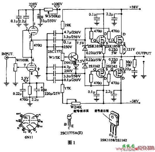 构思新颖的胆石功放电路图  第1张