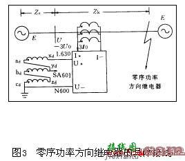 零序功率方向继电器正确接线的判定和校验  第3张