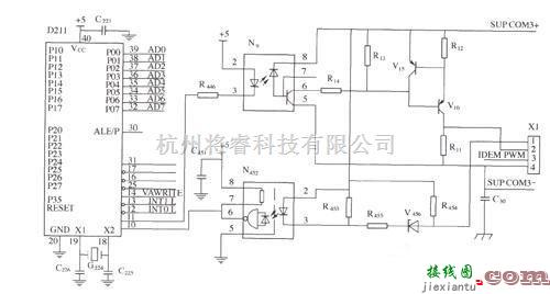 光电电路中的监控与整流模块的通信电路图  第1张