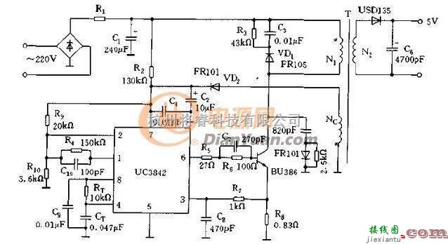 电源电路中的一种UC3842的供电电路分析  第1张