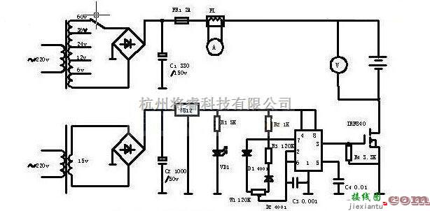 电源电路中的蓄电池修复器电路图  第1张