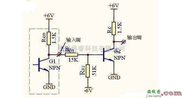 三极管反相器的电路图  第1张