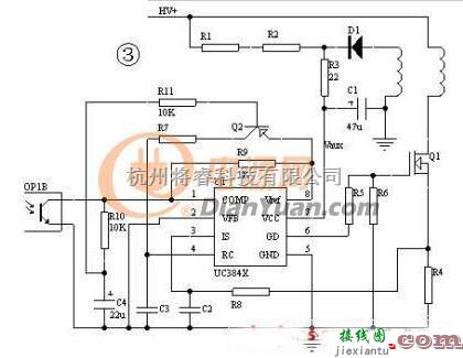 电源电路中的基于UC3842的断开震荡电路方式  第1张