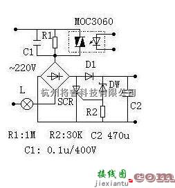 电源电路中的单线电子开关的电源电路图  第1张