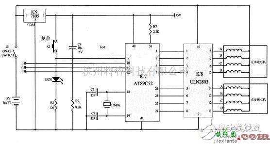 传感器电路中的基于AT89C52自动追踪红外线源机器人电路设计  第2张
