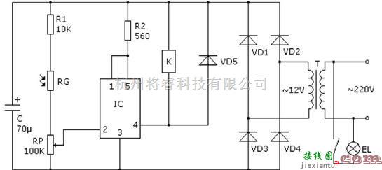 自动控制中的采用功率开关TWH875的路灯自动控制器电路设计  第1张