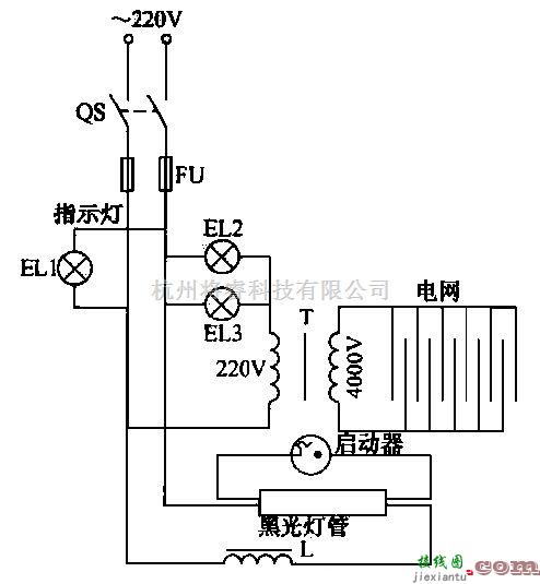 防害中的高压灭虫灯电路  第1张