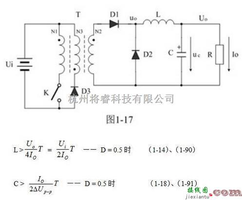 电源电路中的正激式变压器开关电源电路参数的计算  第1张