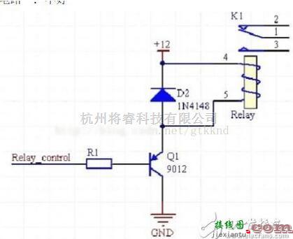 继电器控制中的继电器驱动电路的原理和注意事项  第4张