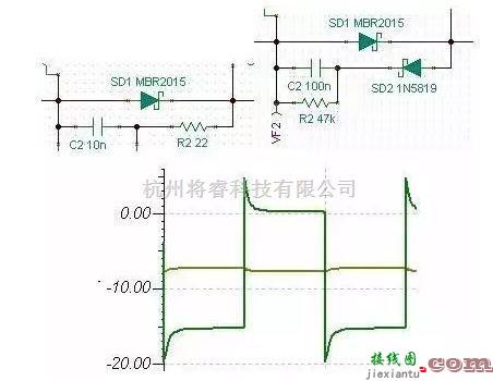 整流单元中的整流管尖峰吸收电路  第1张