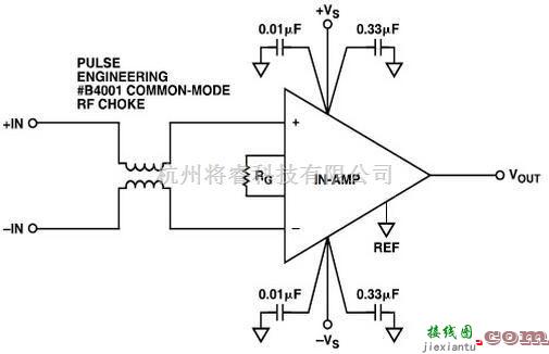 线性放大电路中的放大器中射频干扰整流误差电路盘点  第7张