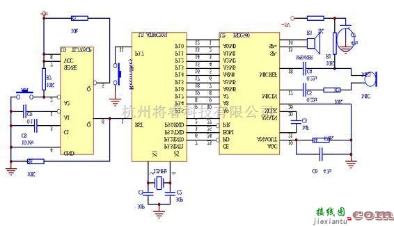 音频处理中的AT89C2051控制语音芯片录放音系统电路  第2张