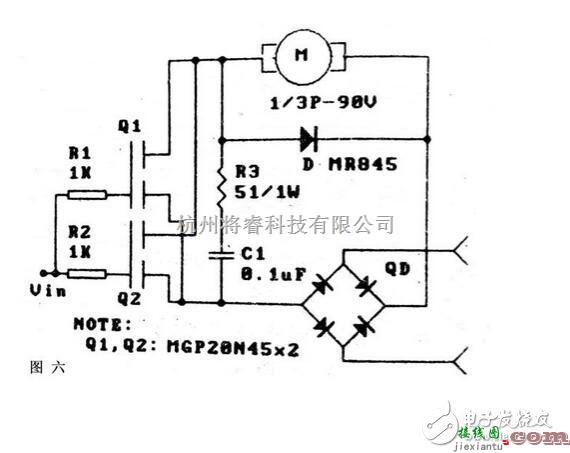 电源电路中的电机驱动电路的作用与电路原理图  第6张