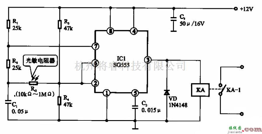 光电电路中的光电控制开关电路  第1张
