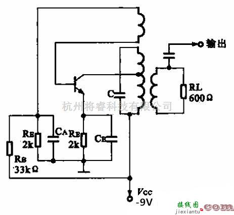 模拟电路中的455kHz 载波振荡电路图  第1张