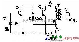 光电产生中的光电池接收光信号电路图  第1张