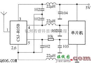 微机单片机中的基于单片机控制CSJ-R05B电路图  第1张