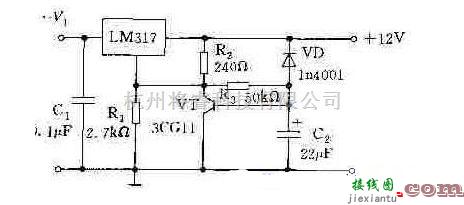 电工测试工具中的采用LM317构成的软启动电路  第1张