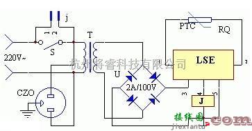 自动控制中的电水壶自动断电控制器电路图  第1张