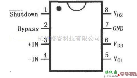 电工测试工具中的lm4903/4905音频功率放大器原理电路图  第1张