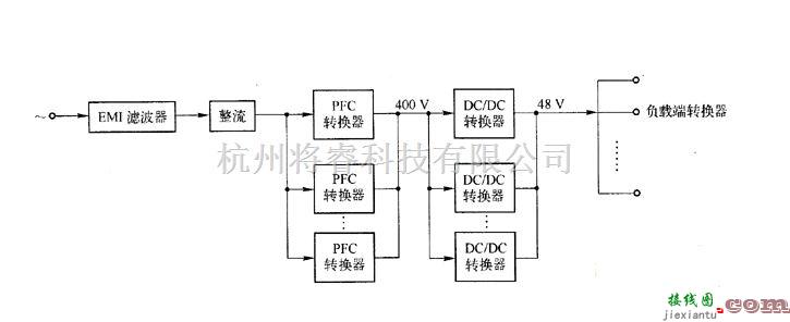 充电电路中的一个分布式供电电源系统的原理图  第1张