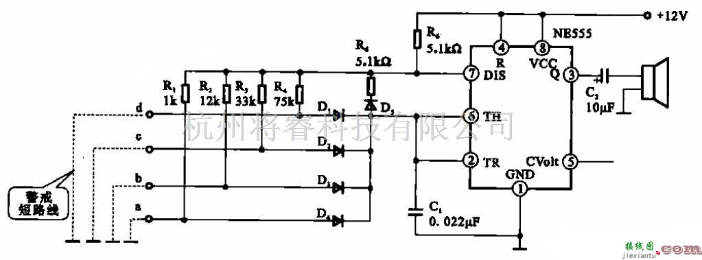 数字电路中的多音调报警器  第1张