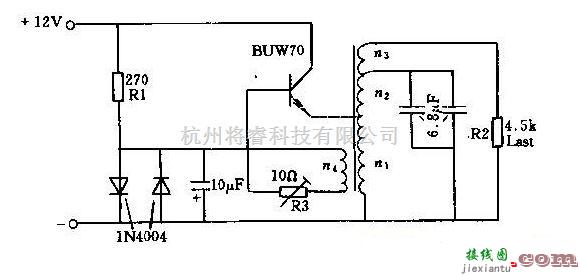 逆变电源中的直流12v变换器工作原理电路图  第1张