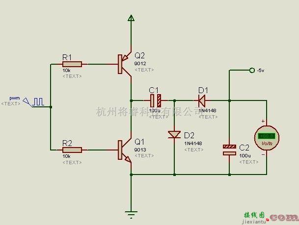 信号产生中的负电压的产生电路图  第1张