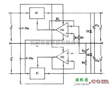 稳压电源中的正负电压可同步调节的稳压电路图  第1张