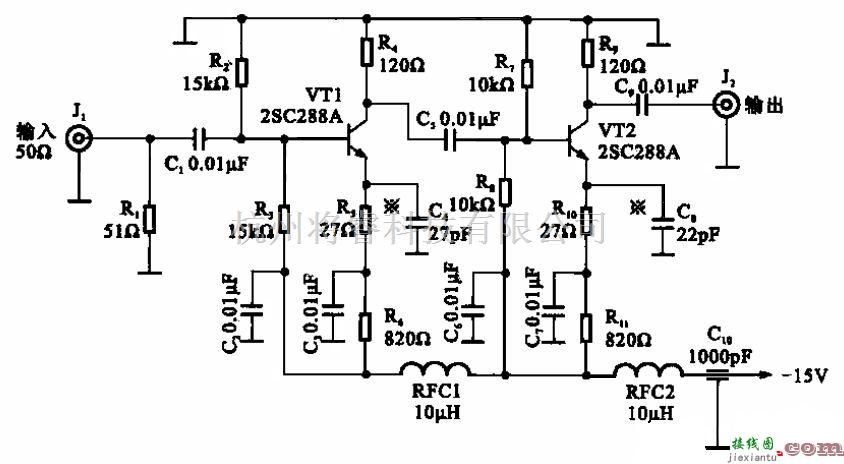 模拟电路中的两级宽频放大器  第1张