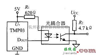 光电电路中的普通光耦隔离电路  第1张