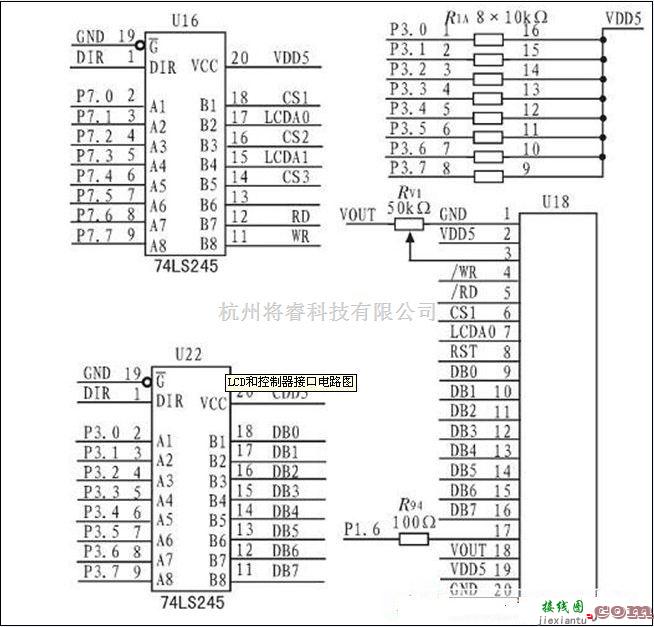 模拟电路中的基于741S245的总线驱动器电路图  第1张