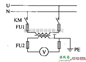 仪器仪表中的简单的电压互感器电路图  第1张