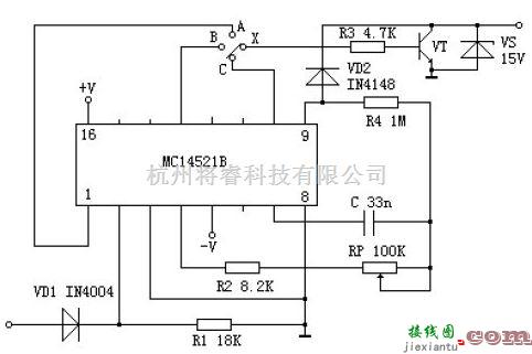 模拟电路中的一种数字式长延时电路图  第1张