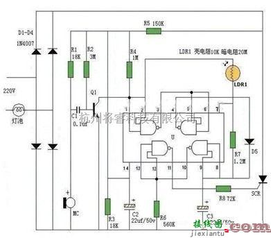 控制电路中的一款颇具创意的声控灯电路图  第1张