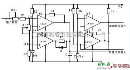 电源电路中的关于LM339 比较器的综合保护电路图  第1张