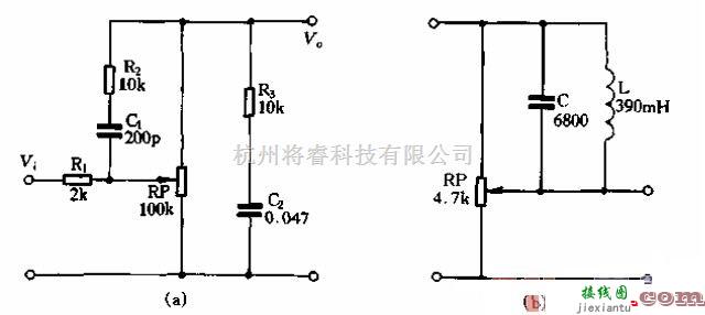 分立元件放大中的普通电位器接成响度控制电路图  第1张