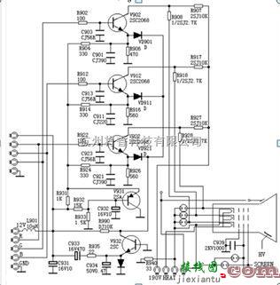 一款由分立器件组成的视频放大器电路图  第1张