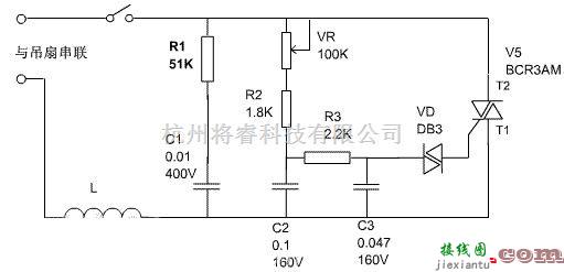 吊扇电子调速器的原理电路图  第1张