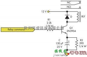 电源电路中的降低继电器线圈功耗的电路  第1张