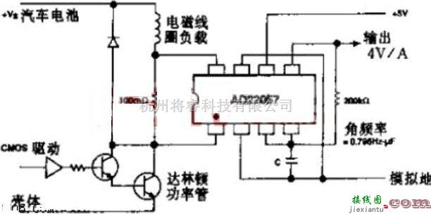 传感器电路中的电流传感器接口电路图  第1张