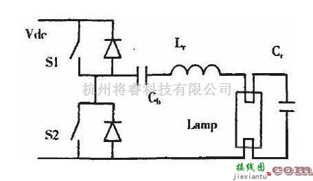 电子镇流器中的一款简单的电子镇流器原理电路图  第1张